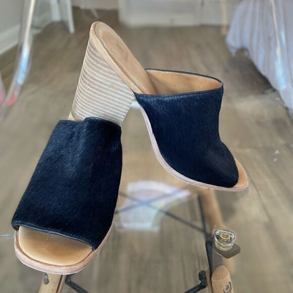 Bill Blass Niki Horse Hair mules  8.5 - Picture 1 of 11